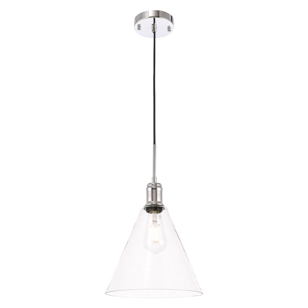 Elegant Pendant Light - Chrome, L 10" (LD6226C)