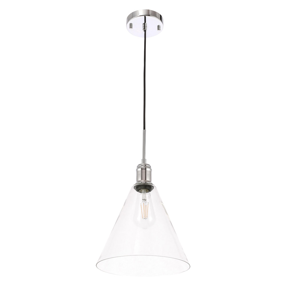 Elegant Pendant Light - Chrome, L 10" (LD6226C)