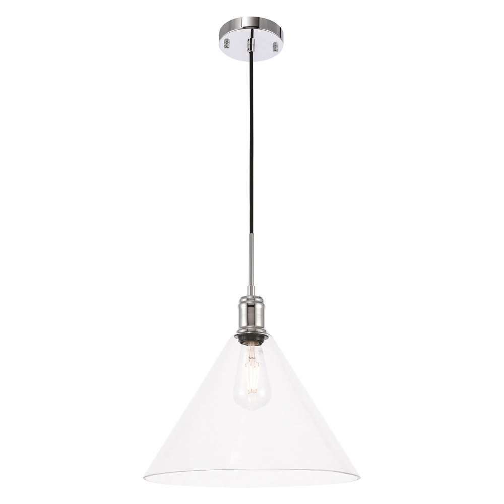 Elegant Pendant Light - Chrome, L 13.75" (LD6229C)