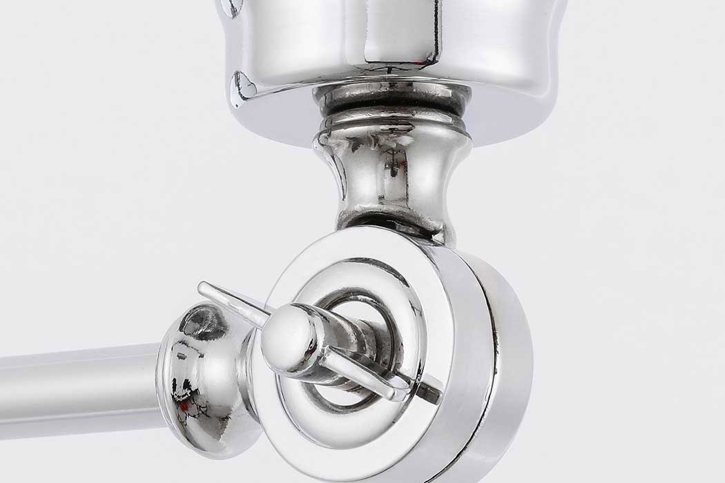 Elegant Wall Sconce - Chrome/Matte Glass (LD6238C)