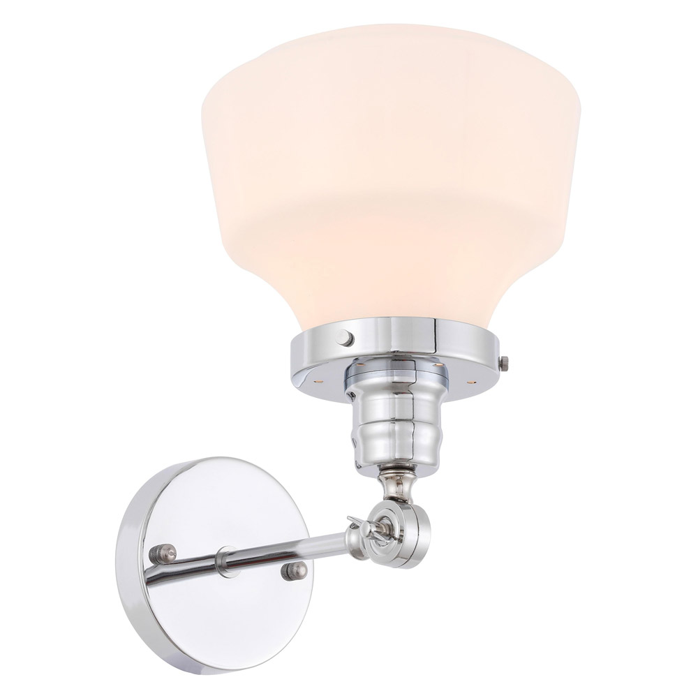 Elegant Wall Sconce - Chrome/Matte Glass (LD6238C)