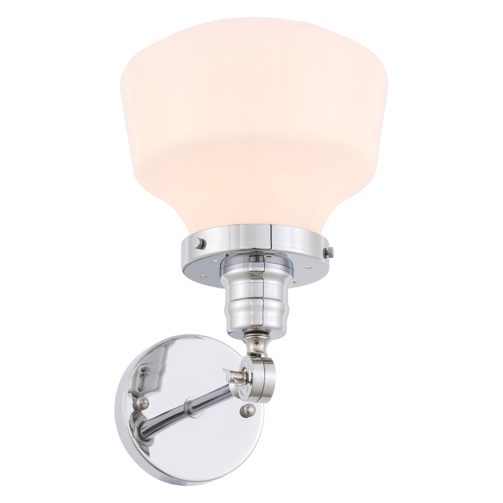 Elegant Wall Sconce - Chrome/Matte Glass (LD6238C)