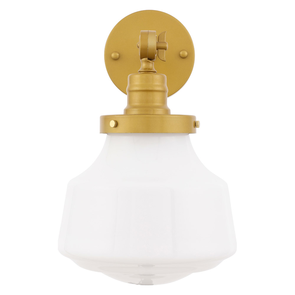 Elegant Wall Sconce - Brass/Matte Glass (LD6239BR)