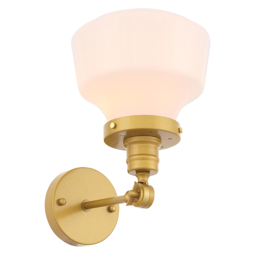 Elegant Wall Sconce - Brass/Matte Glass (LD6239BR)