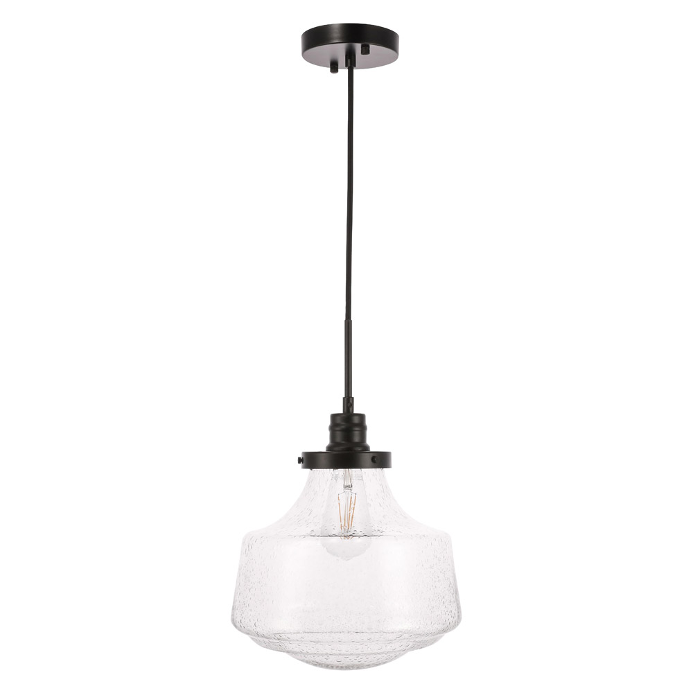 Elegant Pendant Light - Black, L 11" (LD6258BK)