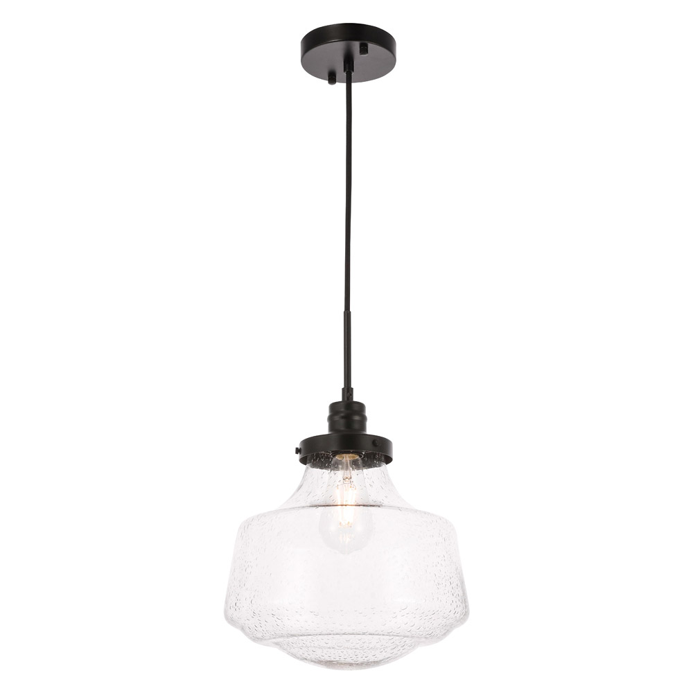 Elegant Pendant Light - Black, L 11" (LD6258BK)