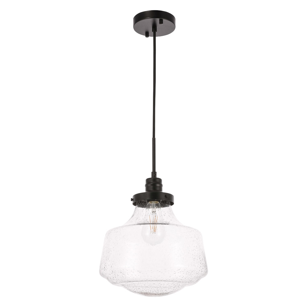 Elegant Pendant Light - Black, L 11" (LD6258BK)