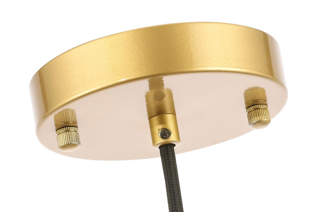 Elegant Pendant Light - Brass/Glass Matte, L 11" (LD6263BR)