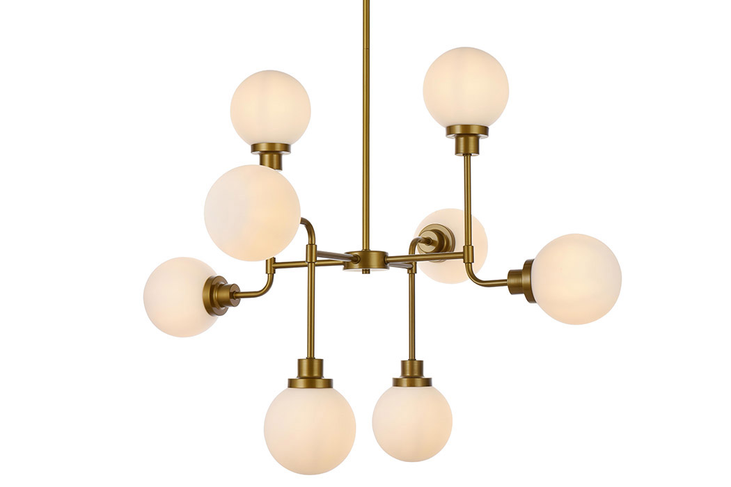 Elegant Hanson 8 Lights Pendant - Brass (LD7038D36BR)