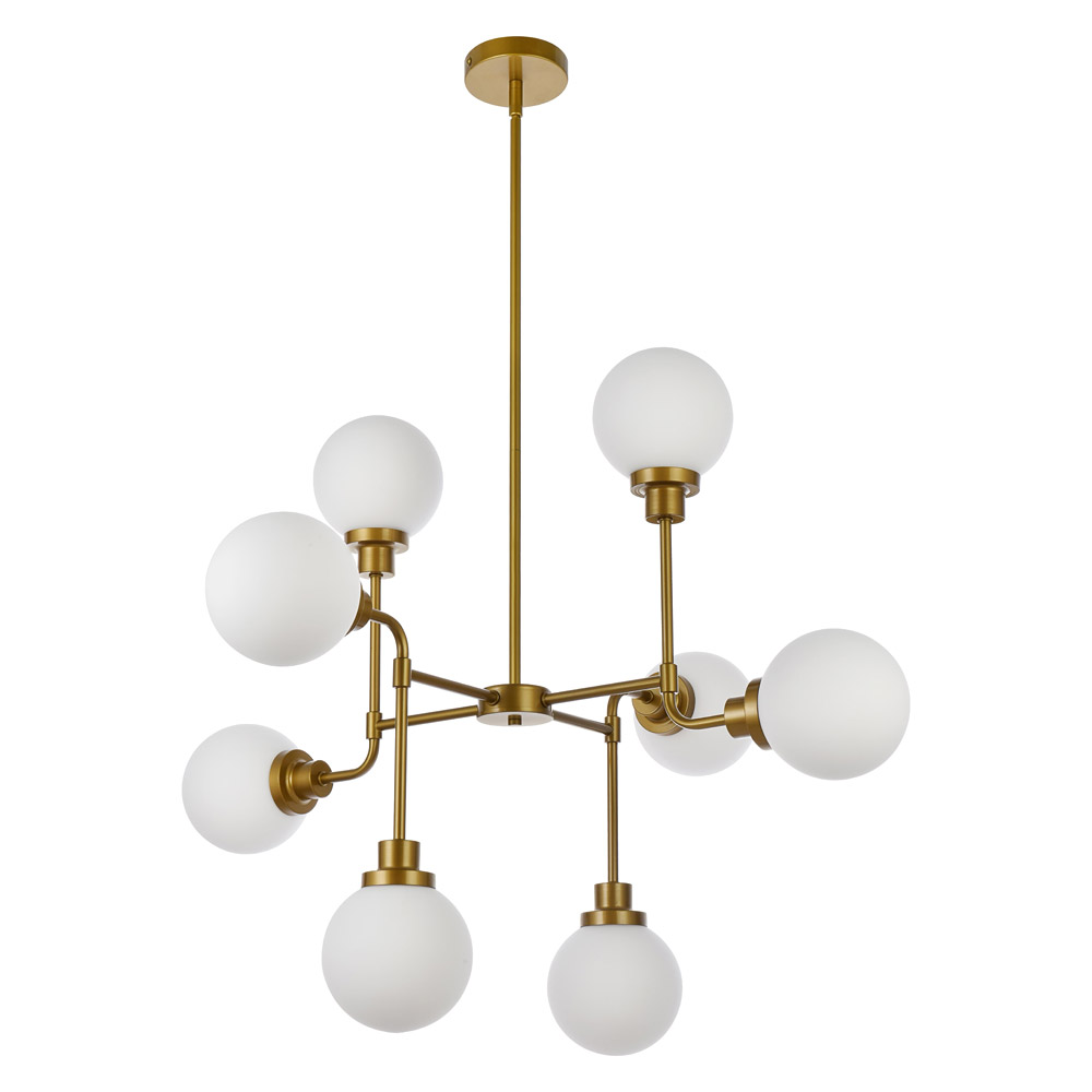 Elegant Hanson 8 Lights Pendant - Brass (LD7038D36BR)