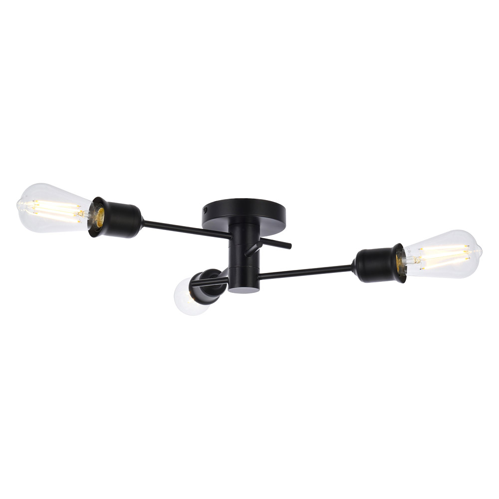 Elegant - Xavier 3 Lights Flush Mount