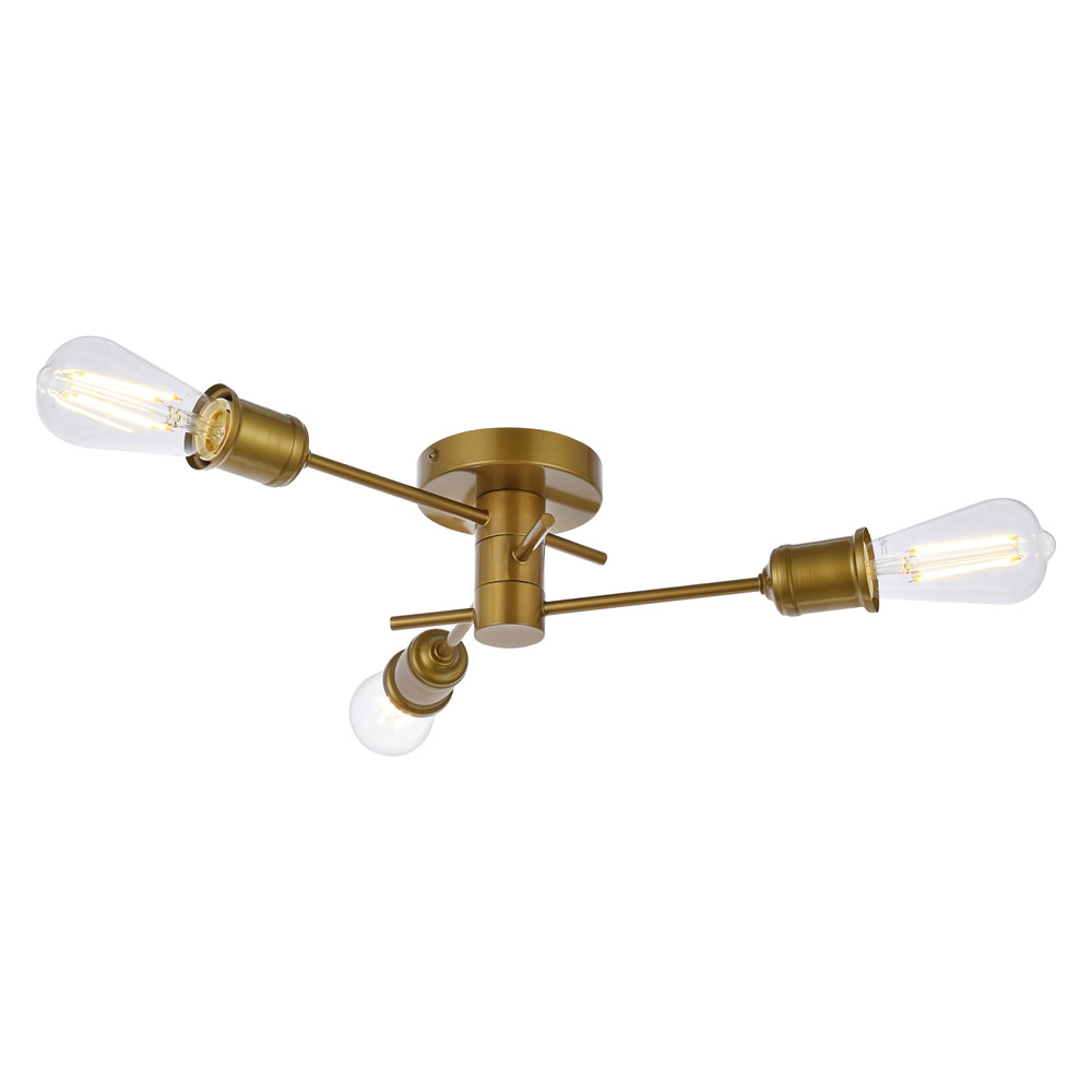 Elegant - Xavier 3 Lights Flush Mount