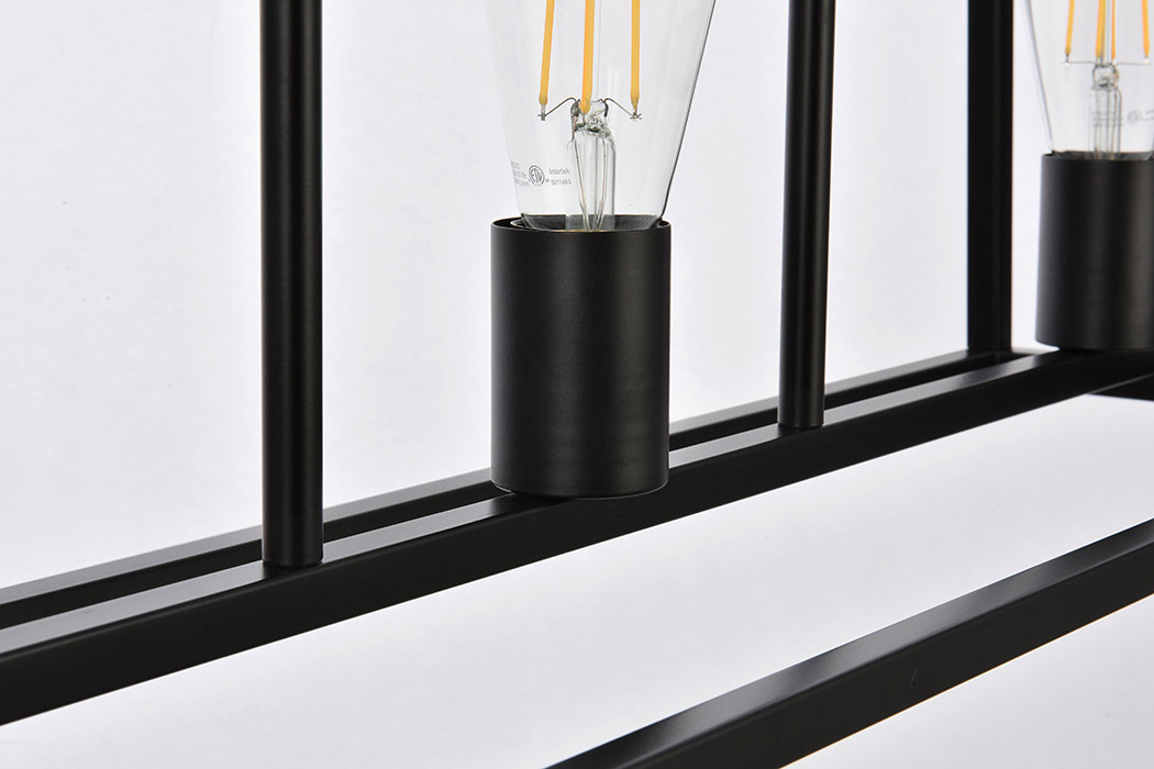 Elegant Voir 3 Lights Pendant - Black (LD7056D32BK)