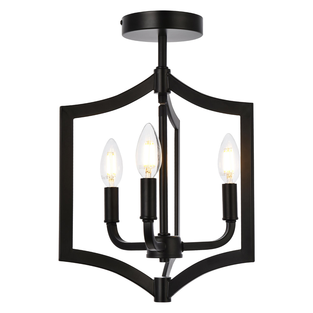 Elegant - Kiera 3 Lights Flush Mount