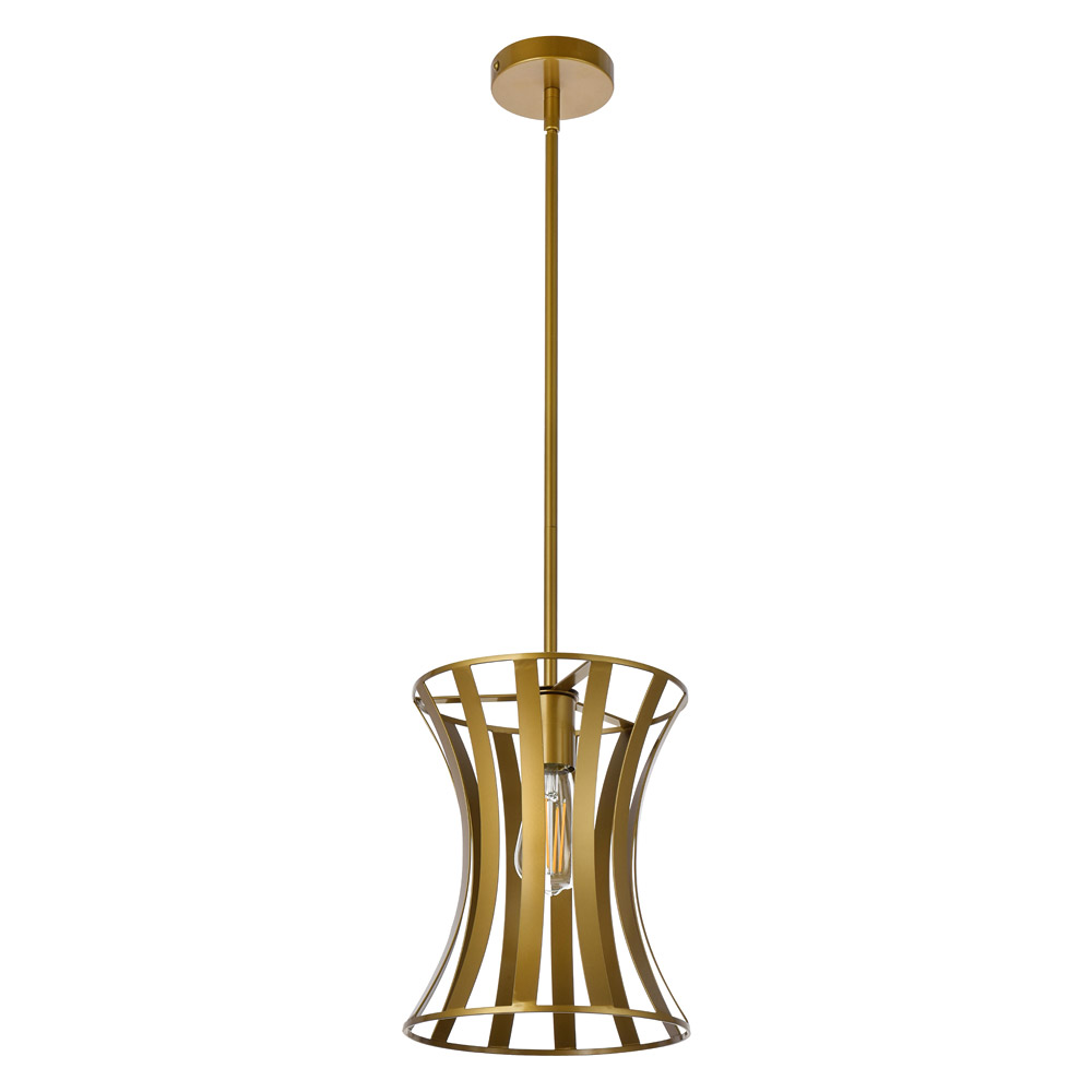 Elegant Lily 1 Light Pendant - Brass (LD7076D10BR)