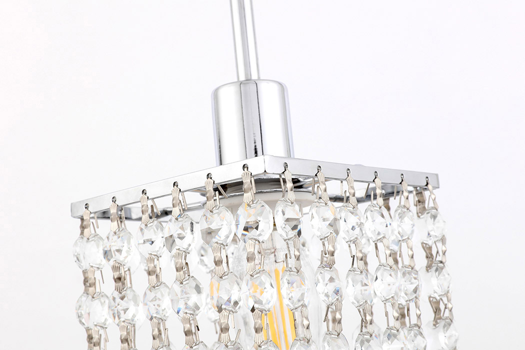 Elegant Taylor 1 Light Pendant - Chrome (LD7500C)