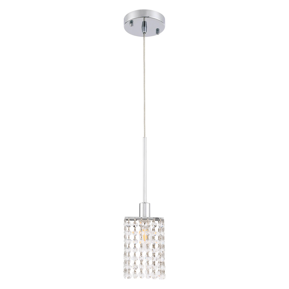 Elegant Taylor 1 Light Pendant - Chrome (LD7500C)