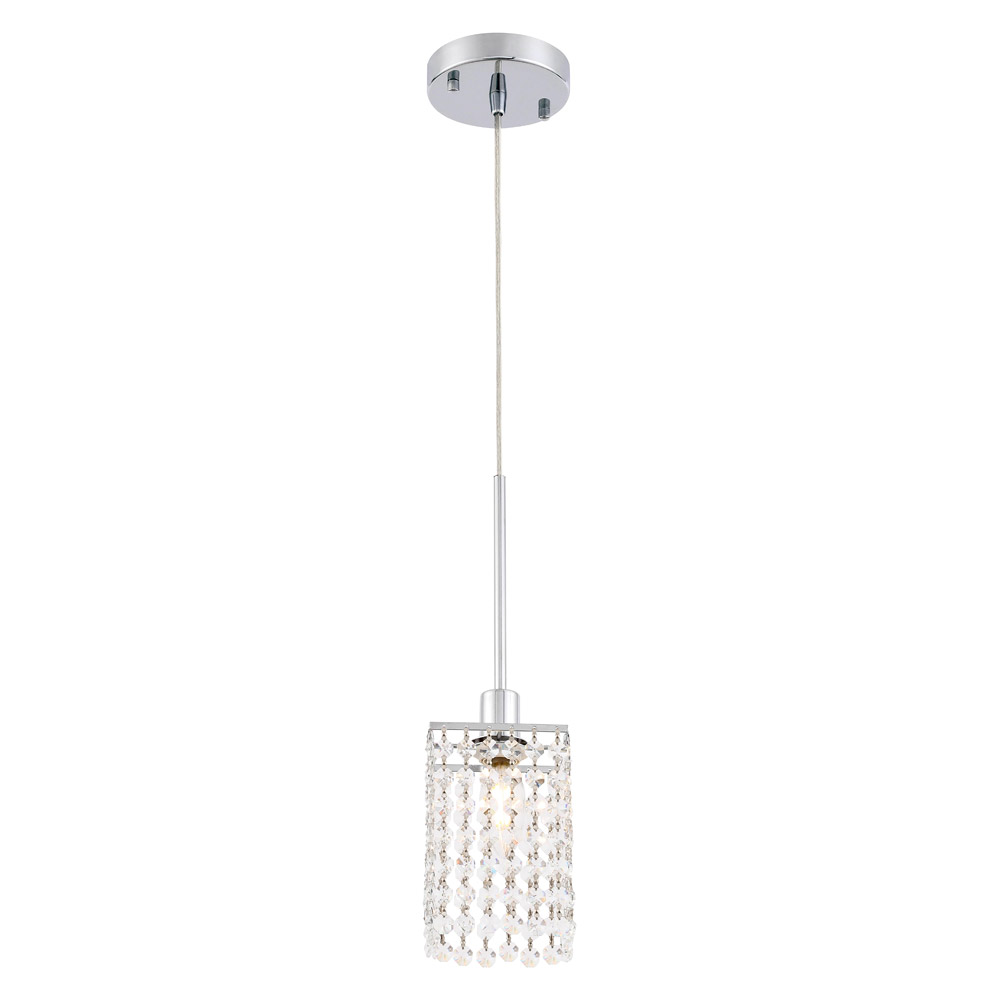 Elegant Taylor 1 Light Pendant - Chrome (LD7500C)