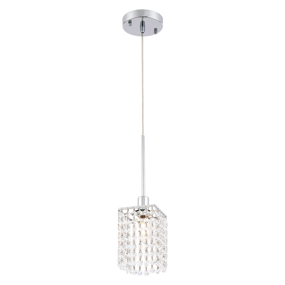 Elegant Taylor 1 Light Pendant - Chrome (LD7500C)