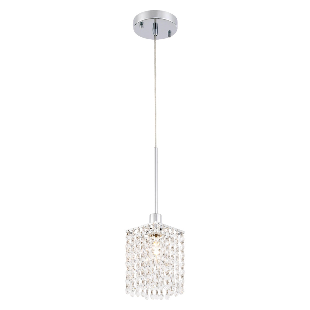 Elegant Taylor 1 Light Pendant - Chrome (LD7500C)