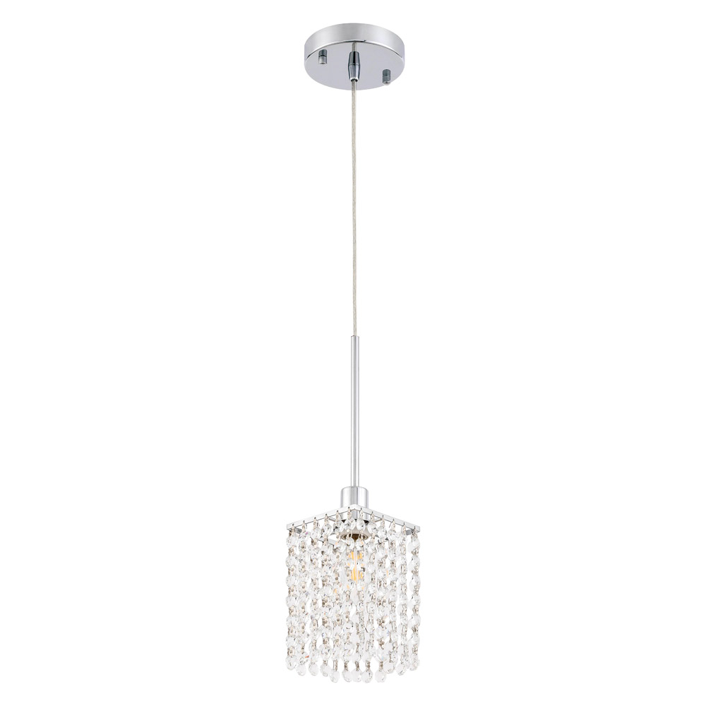 Elegant Taylor 1 Light Pendant - Chrome (LD7500C)