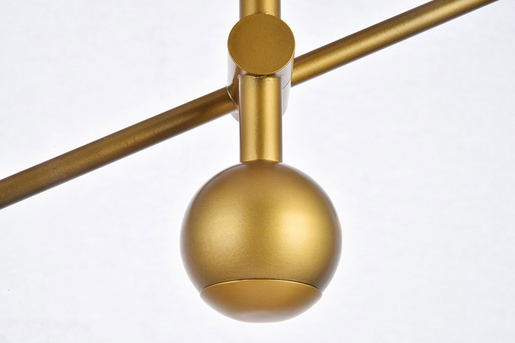 Elegant Pendant Light - Brass, L 42" (LD8011D42BR)