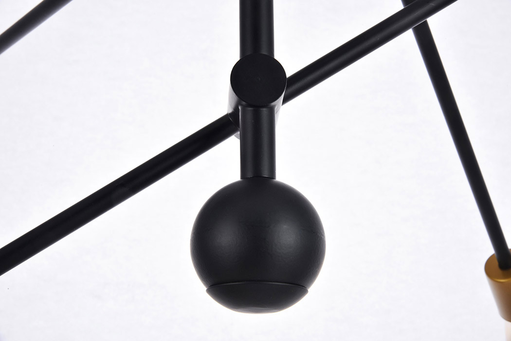 Elegant Pendant Light - Black, L 55" (LD8012D55BK)