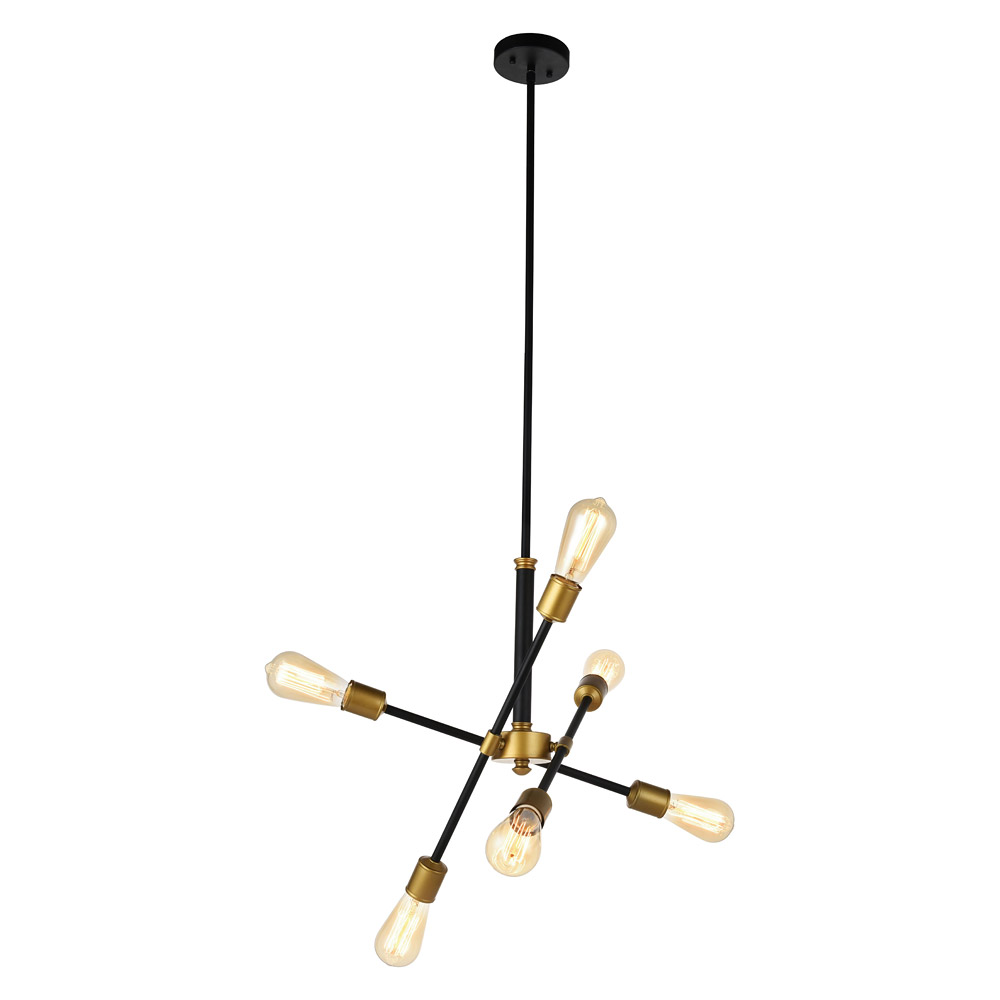 Elegant Pendant Light - Black, L 17.1" (LD8015D18BK)