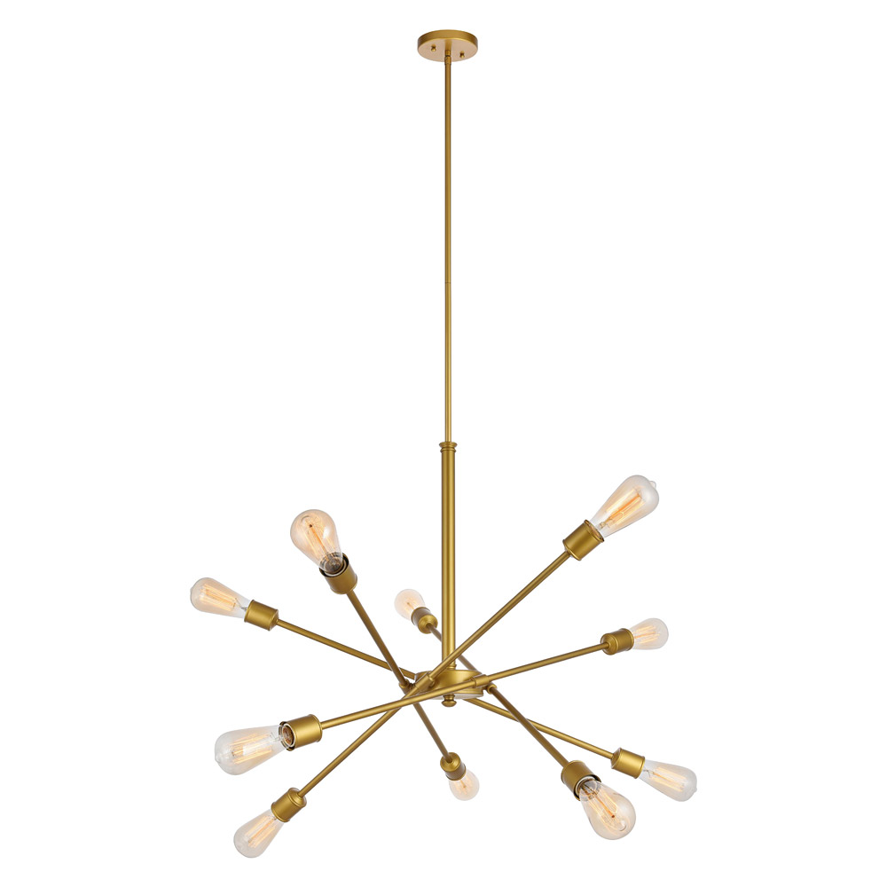 Elegant Pendant Light - Brass, L 27.2" (LD8019D28BR)