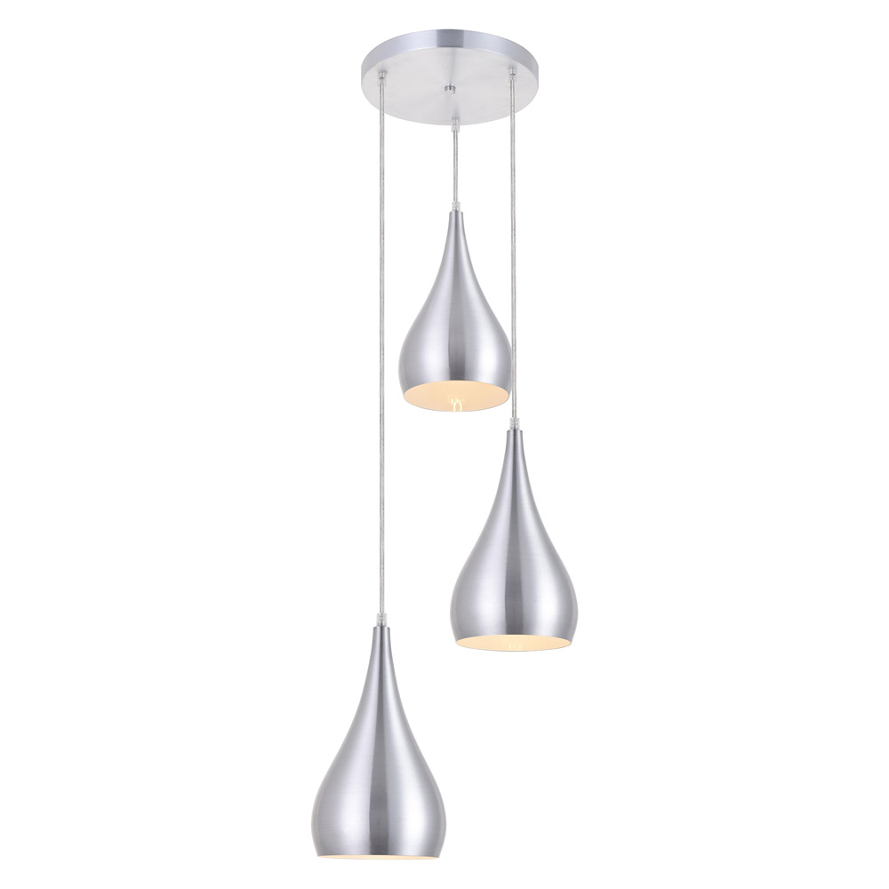 Elegant Nora 11.5" 3-Light Pendant - Burnished Nickel (LDPD2000BN)