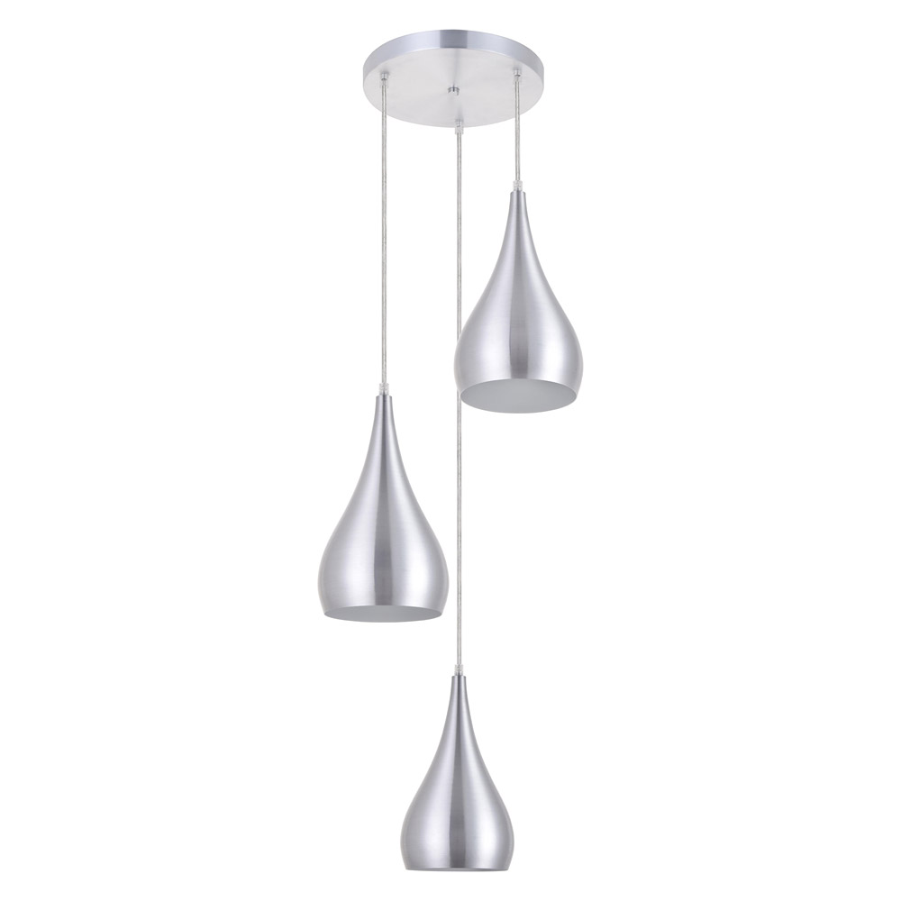 Elegant Nora 11.5" 3-Light Pendant - Burnished Nickel (LDPD2000BN)