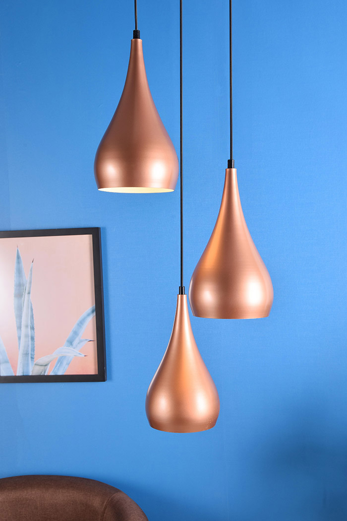 Elegant Nora 11.5" 3-Light Pendant - Honey Gold (LDPD2000HG)