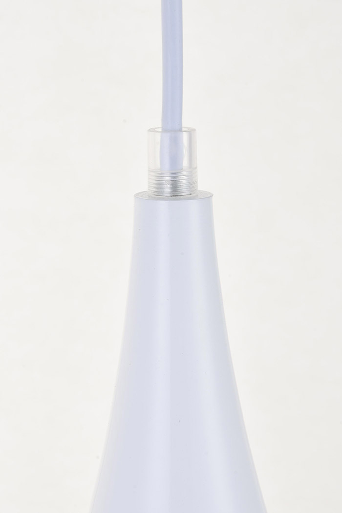 Elegant Nora 11.5" 3-Light Pendant - White (LDPD2000WH)