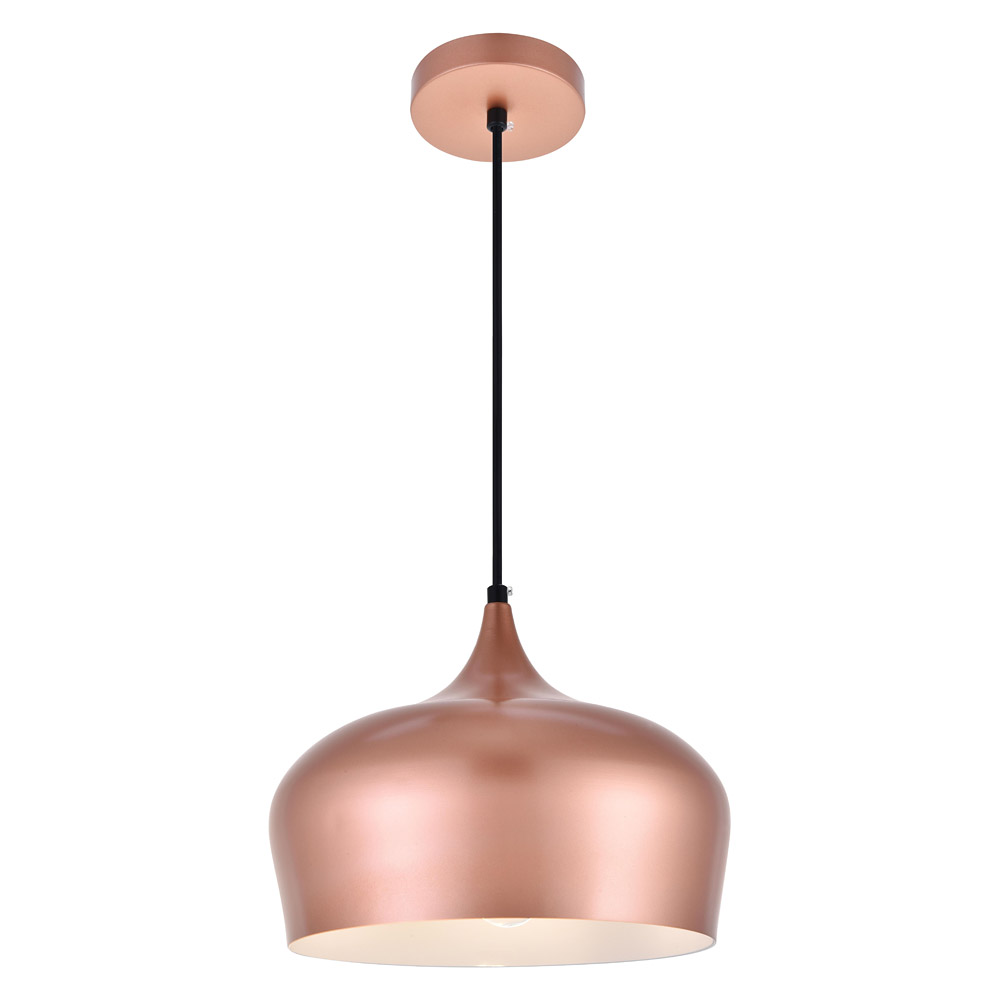 Elegant Nora 9" 1-Light Pendant - Honey Gold (LDPD2003HG)