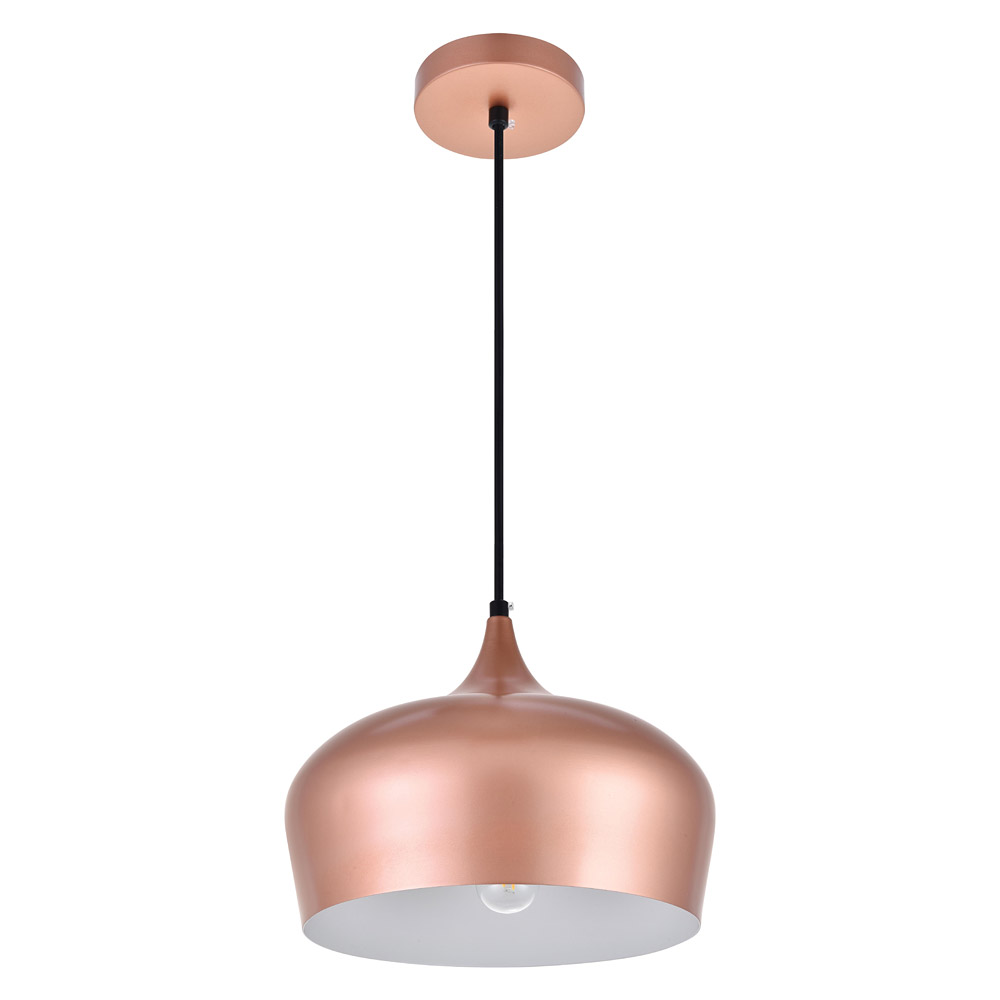 Elegant Nora 9" 1-Light Pendant - Honey Gold (LDPD2003HG)