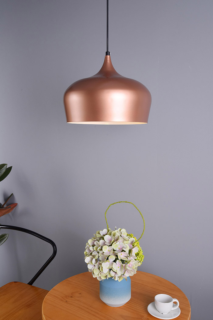 Elegant Nora 9" 1-Light Pendant - Honey Gold (LDPD2003HG)