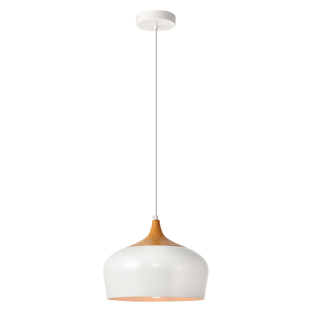 Elegant Pendant Light - White/Wood (LDPD2004)