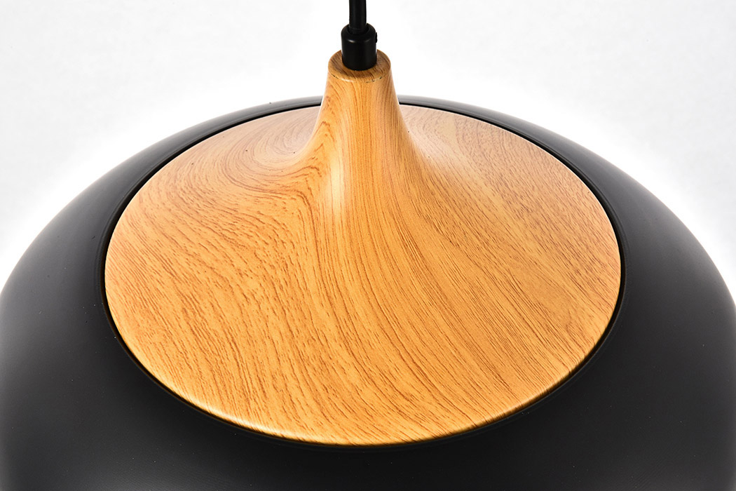 Elegant Pendant Light - Black/Wood (LDPD2005)