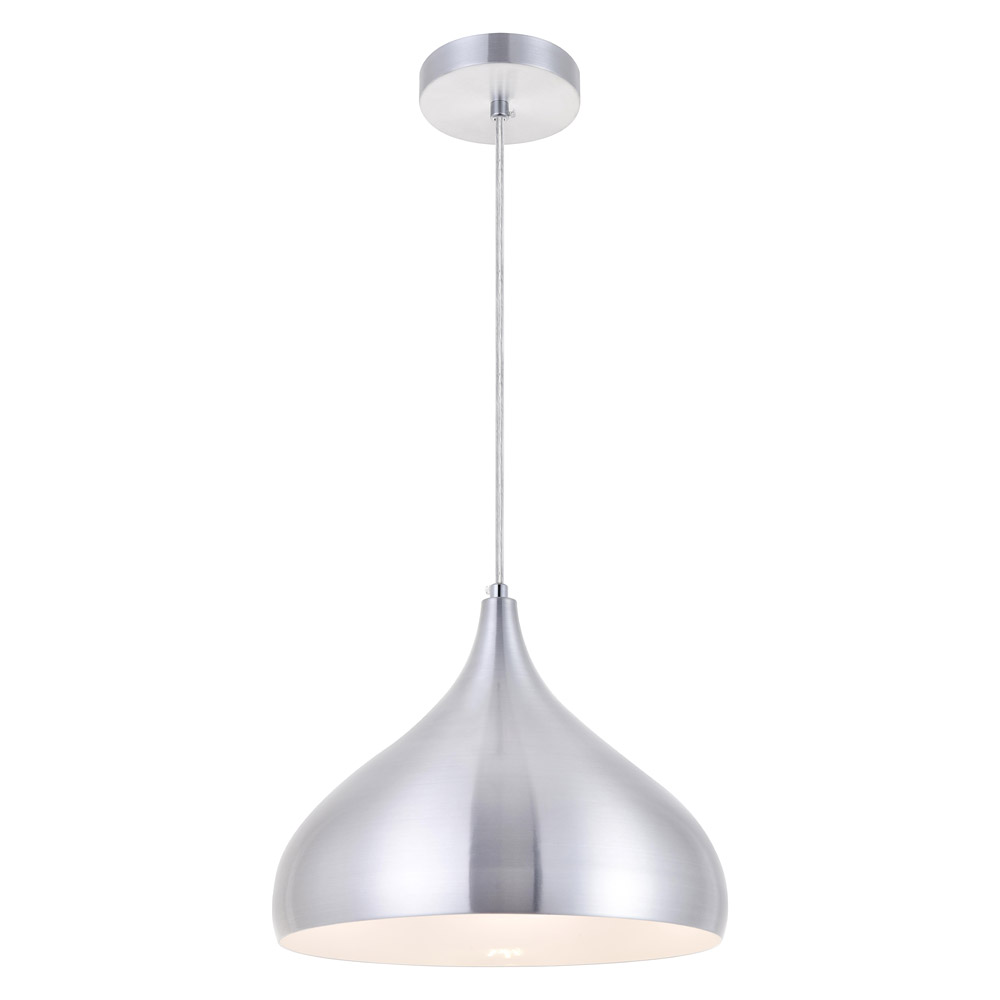 Elegant Circa 1-Light Pendant - Burnished Nickel, L 12.5" (LDPD2046BN)