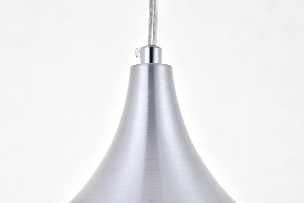 Elegant Circa 1-Light Pendant - Burnished Nickel, L 12.5" (LDPD2046BN)