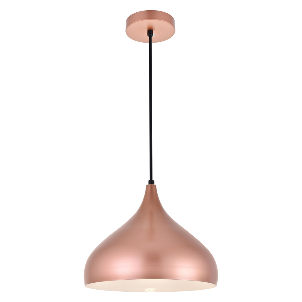 Elegant Circa 1-Light Pendant - Honey Gold, L 12.5" (LDPD2046HG)