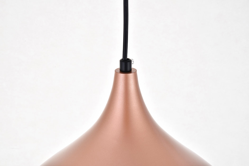 Elegant Circa 1-Light Pendant - Honey Gold, L 12.5" (LDPD2046HG)