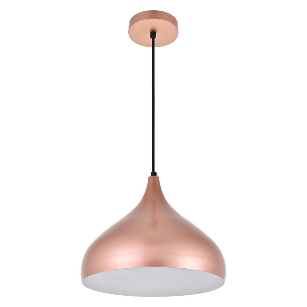 Elegant Circa 1-Light Pendant - Honey Gold, L 12.5" (LDPD2046HG)