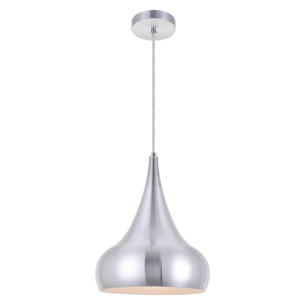 Elegant Circa 1-Light Pendant - Burnished Nickel, L 11.5" (LDPD2047BN)