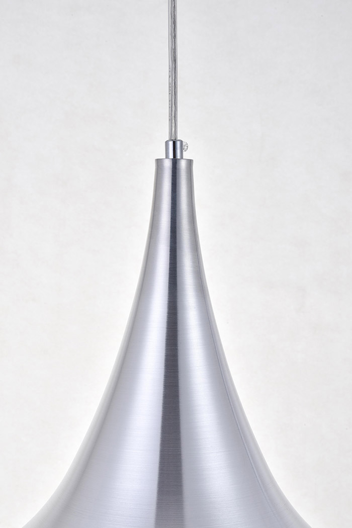 Elegant Circa 1-Light Pendant - Burnished Nickel, L 11.5" (LDPD2047BN)