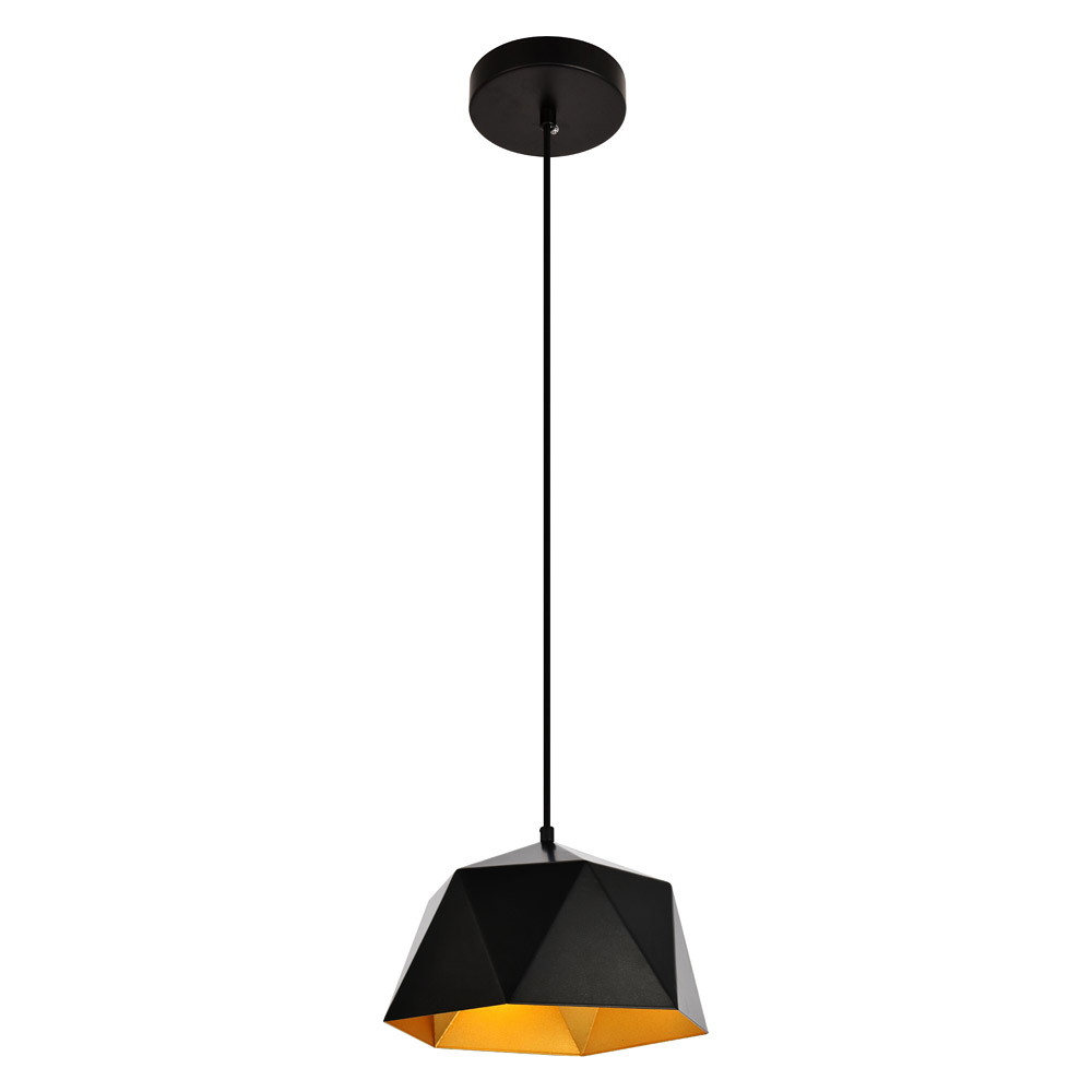 Elegant Pendant Light - Black, L 10.2" (LDPD2079)