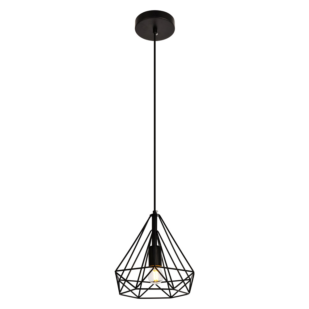 Elegant Pendant Light - Black, L 9.8" (LDPD2089)