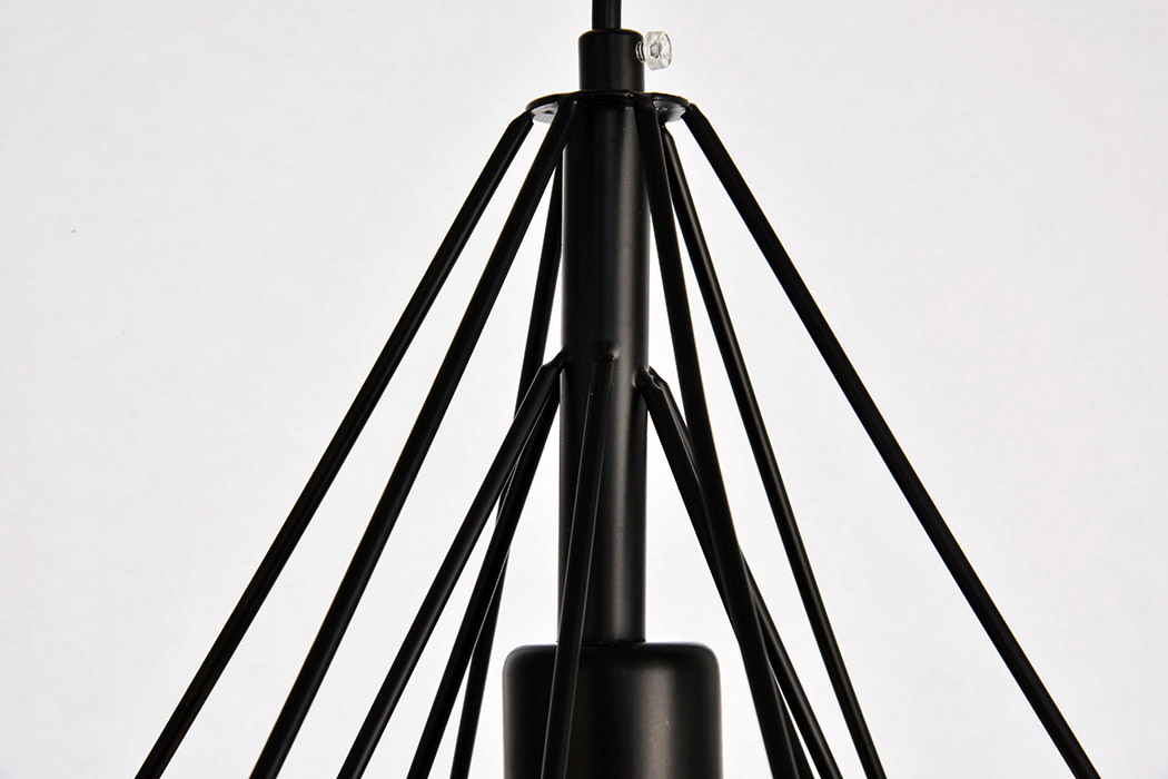 Elegant Pendant Light - Black, L 9.8" (LDPD2089)