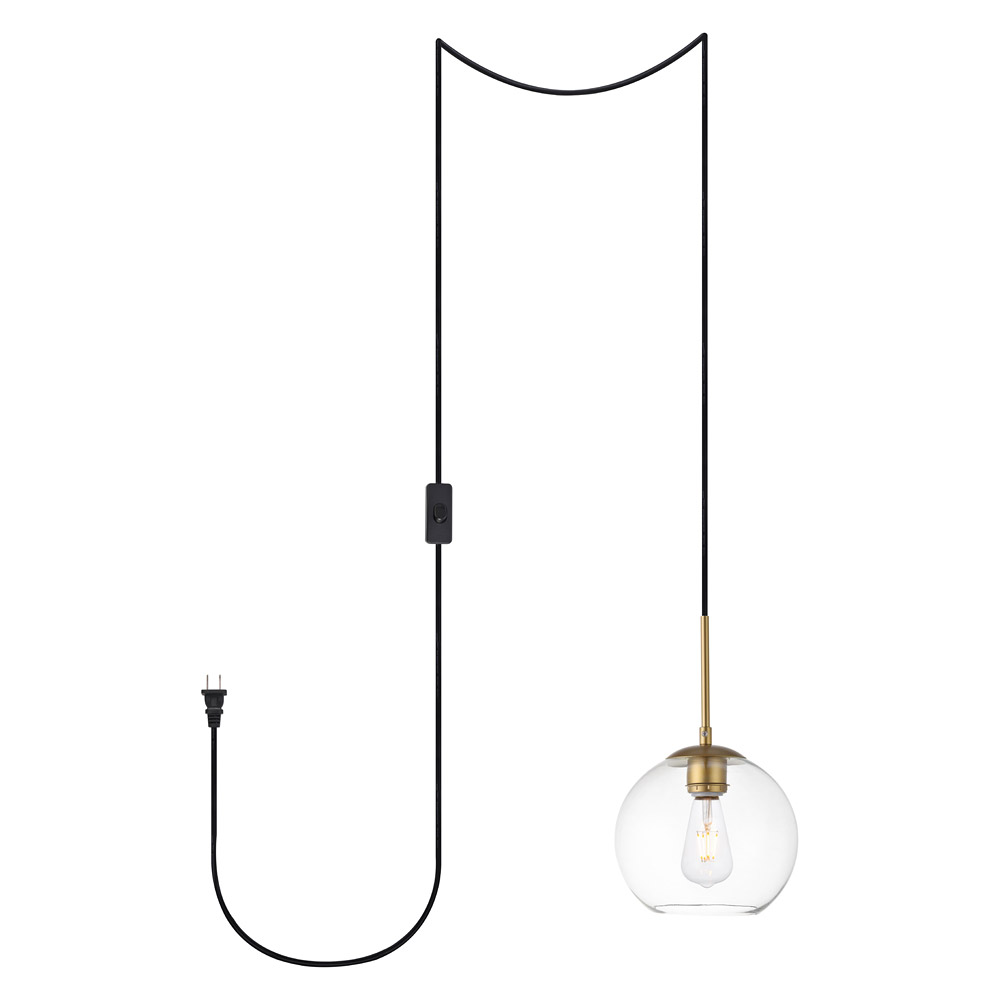 Elegant - Baxter 1 Light Plug-In Pendant