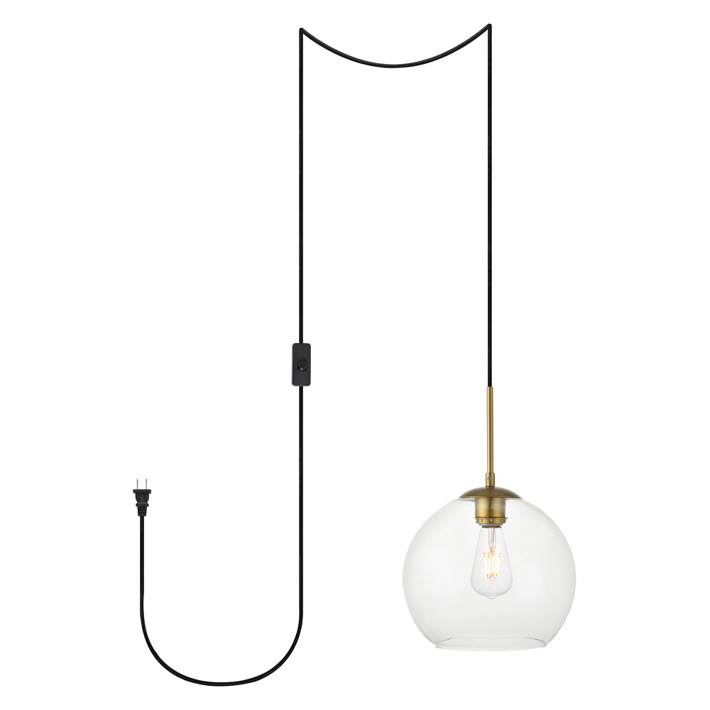 Elegant - Baxter 1 Light Plug-In Pendant